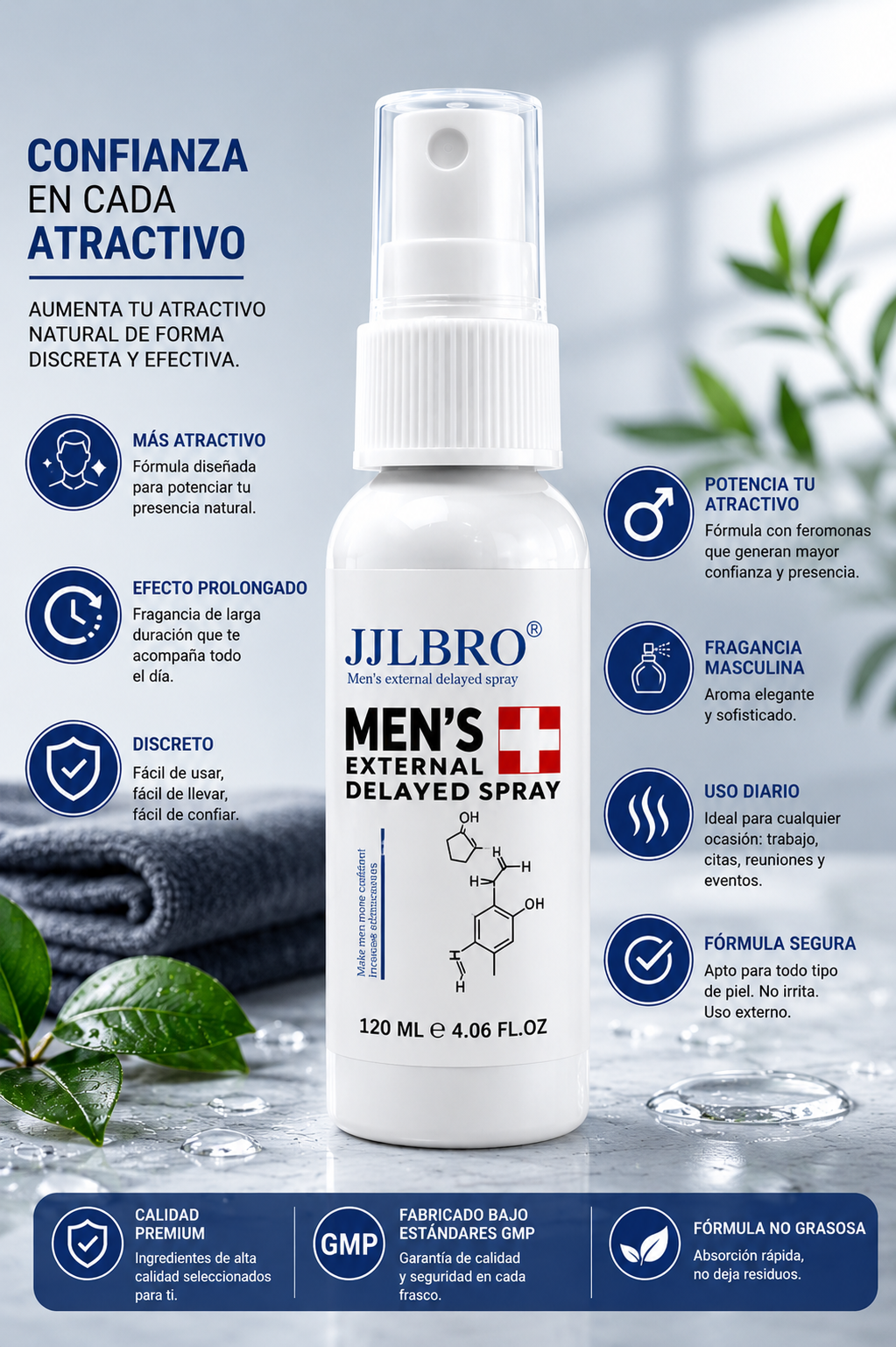 🔥🔥🔥 Kit Jjlbro Mens External Delayed Spray íntimo ( Más Resistencia, Más Potencia y Más Vigor) 😎 COMPRA EL KIT DE 3 SPAYS y PAGA SOLO $39.900 POR CADA UNO. 💲 Precio total del kit: $119.700
