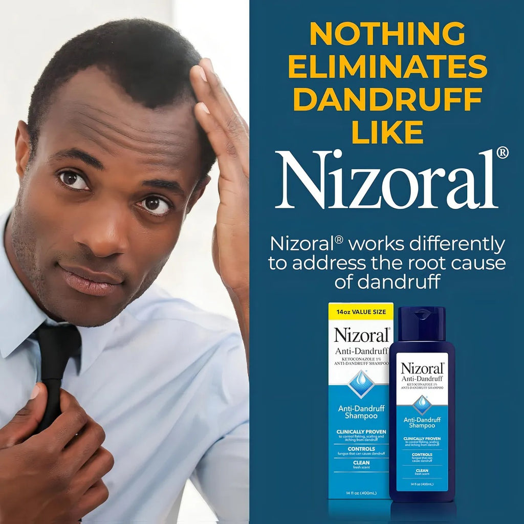 Shampoo Nizoral Azul Anticaspa 1 % 400 ml. Dile adiós a la caspa!