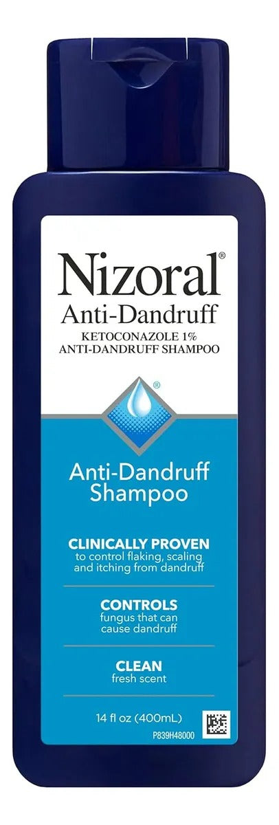 Shampoo Nizoral Azul Anticaspa 1 % 400 ml. Dile adiós a la caspa!