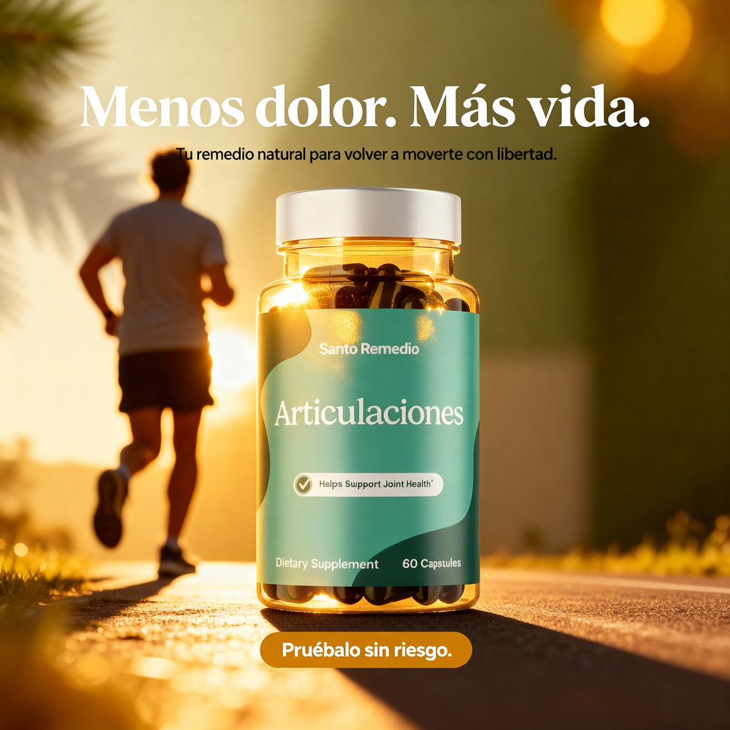 🌿🌿 Santo Remedio Articulaciones x 60 caps 💊💊 ¡Compra y recibe 3 ebooks gratis!🎁❤️