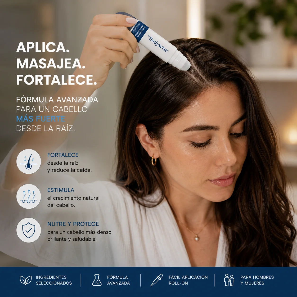 BodyWise Hair Growth - Sérum Capilar Anticaída y Crecimiento Intensivo.