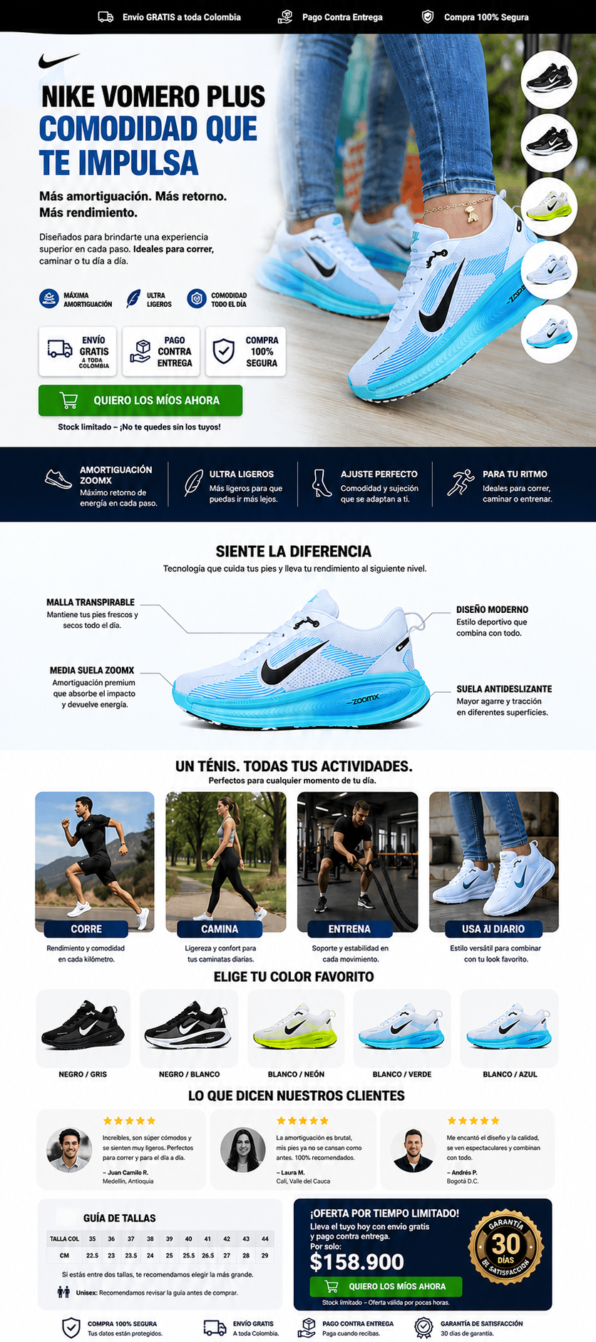 TENIS NIKE VOMERO PLUS. Comodidad que se siente desde el primer paso.