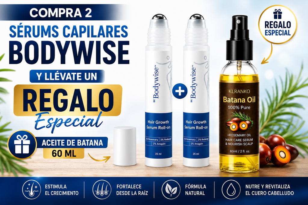 BodyWise Hair Growth - Sérum Capilar Anticaída y Crecimiento Intensivo.